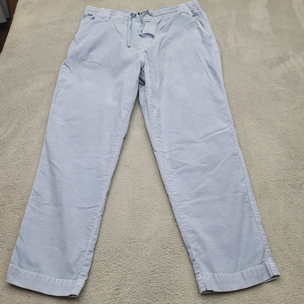 Todd Snyder Mens XL Blue Corduroy Drawstring Elastic Waist Pants PA1189068-BL128